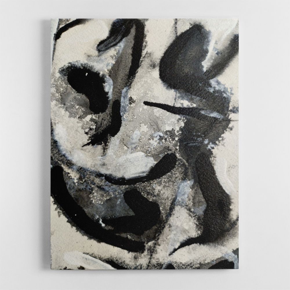 Black and White One – linear monochrome wall art by Michael Cross